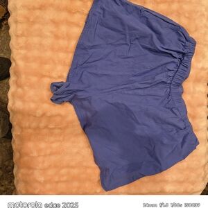 Free People Movement Blue Elastic Waist Shorts